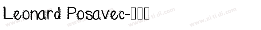 Leonard Posavec字体转换